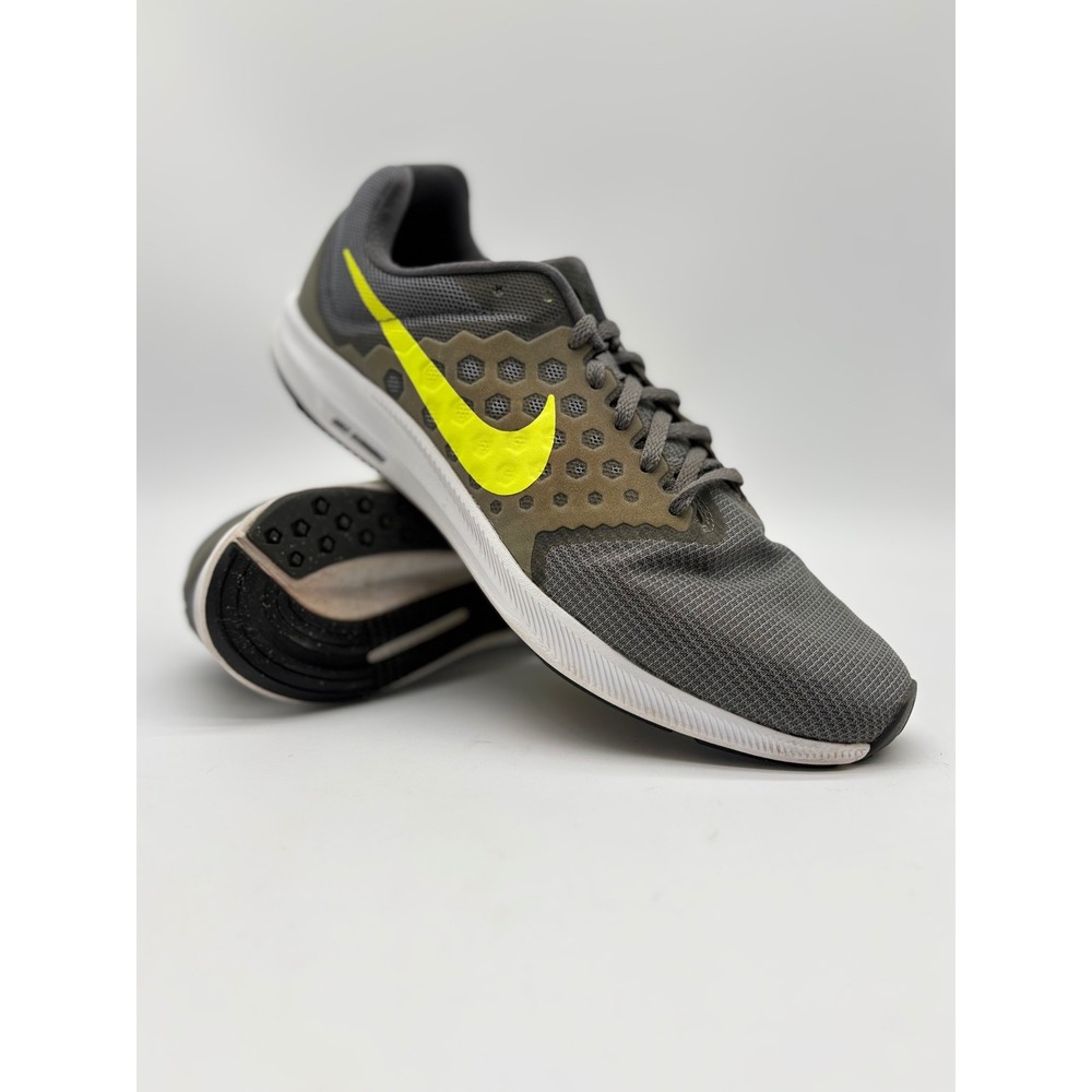 Nike Downshifter 7 Mens Running Shoes Grey Volt 852459-004 Size 11